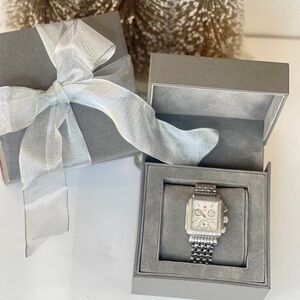 Michele Deco Diamond Chronograph • Mother-of-Pearl Dial • Classic Icon